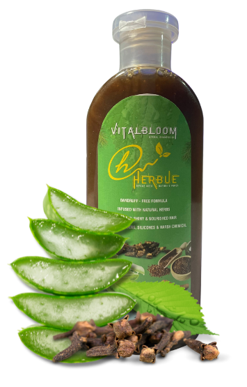 VitalBloom Herbal Shampoo -VitalBloom™ Premium Herbal Shampoo – Anti-Hairfall & Scalp Detox (200ml)